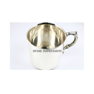 Style rustique moscou Mule tasse à bière pour décorations de Table dernière conception métal couleur argent tasse à bière 2025 nouveauté tasse à café - Product Image 2