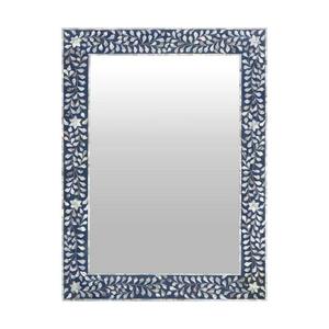 Bone Inlay Mirror Frame Hand Crafted <b>Mother</b> of Pearl Inlay Bone - Product Image 1