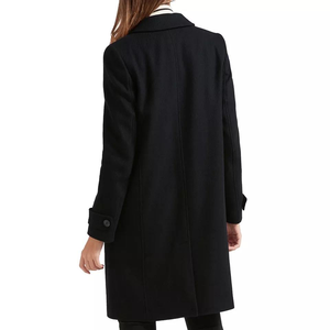 Nouvelle Arrivée d'Usine Manteau Coréen Hiver Couleur Unie Ample en Laine Doublé Soie Respirant Écologique Anti-Plis pour Femme - Product Image 4