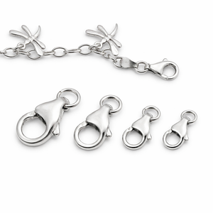 Chakralume Anillo de Salto de Plata de Ley 925 con Cierre de Pez de 6mm, Conector de Joyería, Cierre, Accesorios DIY para Fabricación de Collares, Venta al por Mayor OEM - Product Image 4