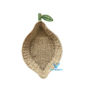 ถาดทรงผลไม้หวายและหญ้าทะเลทำด้วยมือแครอทที่วางในครัวที่เก็บและตกแต่งการจัดระเบียบ - Product Image 4