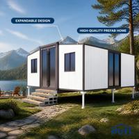 Maison conteneur extensible de 20 pieds, bureau modulaire préfabriqué pour parc d'entreprises et usage commercial