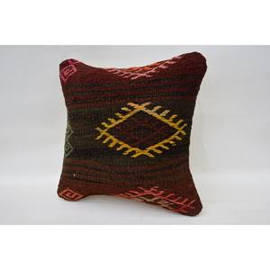 Coussin Kilim Bohème Multicolore 12x12 Inch Luxury Silk Cushion Woven Vintage Print Square Cushion for Floor Christmas Decor - Product Image 3