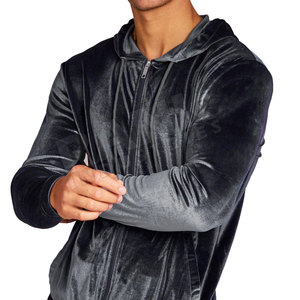 Conjunto Deportivo de Terciopelo para Hombre, Estilo Urbano, Sudadera con Capucha Extra Grande, Pantalones Deportivos, Atuendo de Moda Urbana - Product Image 5