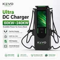 Station de recharge rapide pour véhicules électriques KEVO Smart Flexible Power Allocation DC, modulaire, double connecteur CCS2 GBT, 120 kW, 180 kW