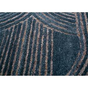 Jaipur <b>Rugs</b> ZA Tahn-7075 Blue Hand Tufted Wool <b>Rug</b> Modern <b>Boho</b> Style Geometric for Home Entryway Hallway Rectangular Shape - Product Image 3