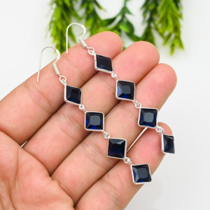 Boucles d'oreilles en argent Sterling 925 massif femmes anniversaire de mariage bijoux fins cadeau de fête Simple - Product Image 2