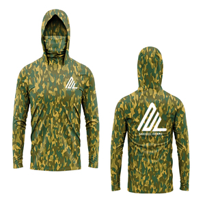 Performance Fishing Hood <b>Shirt</b> Hooded Long Sleeve UPF 50 Sun Protection <b>Moisture</b> <b>Wicking</b> Quick Dry Lightweight Four Way Stretch - Product Image 4
