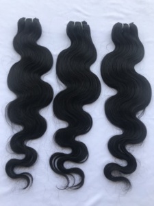 Extensión de cabello con paquete de ondas corporales de 10 ''a 32'' 100% Virgen de alta calidad Donante único Máquina al por mayor Doble trama Cutícula alineada - Product Image 4