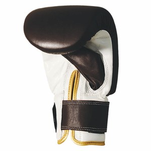 Nouvelle conception, logo personnalisé, gants de boxe légers, respirants, en cuir de vache véritable, pour la compétition. - Product Image 5
