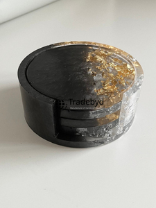 Posavasos Modernos de Resina, 4x4 Pulgadas, Cuadrados, de Lujo, Hechos a Mano, Accesorios para Bebidas, para Mesa de Centro, Decoración del Hogar, Múltiples Colores - Product Image 6