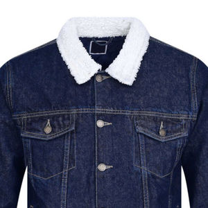 Chaqueta de invierno de mezclilla de un solo pecho de algodón 100% calentada respetuosa con el medio ambiente transpirable resistente Vintage de diseño personalizado para hombres OEM - Product Image 2