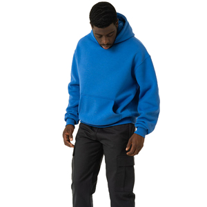 Sudadera con capucha de algodón 100% de gran tamaño personalizada, jersey de talla grande de 500g/m² con logotipo impreso bordado en 3D para hombres, sudaderas con capucha para la temporada de invierno - Product Image 5