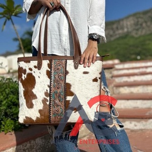 มาใหม่มือเครื่องมือแกะสลักกระเป๋าถือ Tote กระเป๋าหนัง Cowhide จริงกระเป๋าหนังขนาดใหญ่กระเป๋าคอลเลกชันที่ยอดเยี่ยมกระเป๋าสุภาพสตรี - Product Image 1