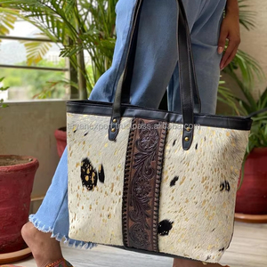 มาใหม่มือเครื่องมือแกะสลักกระเป๋าถือ Tote กระเป๋าจริงโลหะขนหนังกระเป๋าขนาดใหญ่คอลเลกชันสุภาพสตรีกระเป๋า - Product Image 3