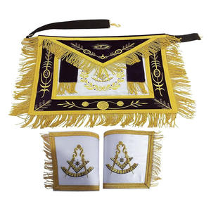 Vente chaude Tablier maçonnique à bas prix Tabliers maçonniques Regalia de haute qualité au design unique Tabliers de pavillon de couleur personnalisée - Product Image 5