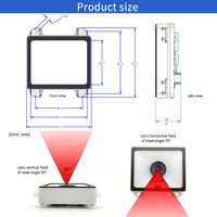 EMT8620A Lecteur de codes-barres 2D QR Code Lecteur de codes-barres USB filaire Module en stock