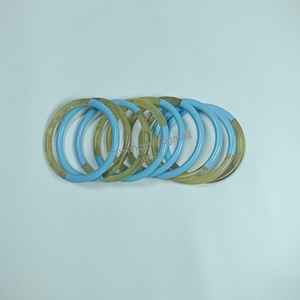 Mayorista Cuerno de búfalo natural y brazaletes de pulsera de resina con la mejor calidad al precio más bajo Exportación de artesanía Kiswah DE LA India - Product Image 4