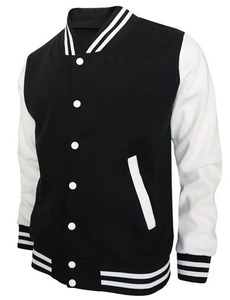 Men's Woolen Leather Sleeve Street Varsity Jacket Chenille Embroidery Badge <b>Winter</b> Baseball Letterman Patchwork Design Woolen - Product Image 5