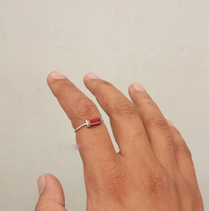 แหวนเงินสเตอร์ลิงชุบทอง18K แหวนเงินสเตอร์ลิง925โกเมนสีแดงสำหรับผู้หญิงเครื่องประดับงานหมั้นงานแต่งงานขายส่ง - Product Image 4