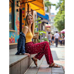 Pantalones de Pijama Evolve para Mujer, Súper Suaves, Tejidos en Rayón, Estampados, Cómodos y Relajados, con Bolsillos - Product Image 3