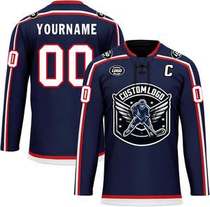 Professional Ice <b>Hockey</b> Team Jerseys Factory Direct Supply Breathable Durable Comfortable Sublimated Uniforms for Youth Adults - Product Image 1