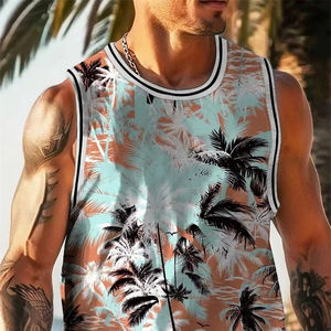 Débardeur d'été Hommes Plage Vêtements décontractés Séchage rapide Soie Fit Chemise sans manches Hommes Mode Body-Shaping Tank Top - Product Image 3