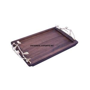 Belle qualité fait à la main classique élégant nouveau plateau de service en bois noix plateau de chocolat écologique recyclable décoratif - Product Image 1