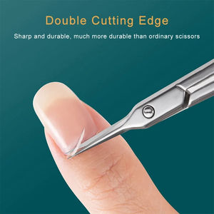 Brand New Russian <b>Nail</b> Cuticle <b>Scissors</b> Stainless Steel Curved Blade Manicure <b>Scissors</b> - Product Image 3