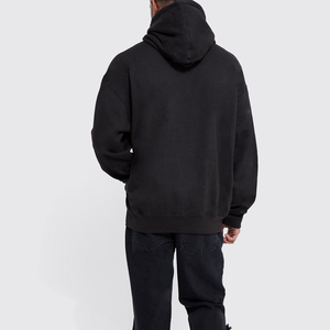 Sudadera con capucha de serigrafía bordada en 3D personalizada para hombre colección de invierno con logotipo en relieve personalizado - Product Image 2