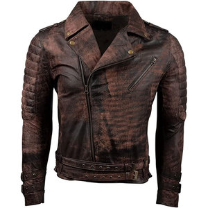 Men's Soft Touch <b>Brown</b> <b>Leather</b> <b>Jacket</b> Stand Collar Premium Quality Custom Colors Zipper Closure High Street Style Front Winter - Product Image 2