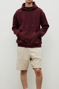 Vêtements actifs de luxe Cottonblend poignets élastiques sweat à capuche réglable pour hommes Premium hiver Streetwear classique hommes à capuche - Product Image 5