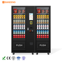 Distributeur automatique intelligent à écran tactile pour snacks et boissons, paiement sans espèces, système Android, commercial, OEM