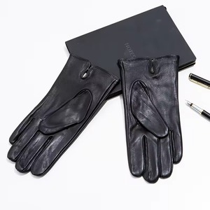 Gants d'hiver unisexes personnalisables Nouveau cuir de vache véritable peau de mouton Protection UV Ladies Gentlemen's Drive Cycle Gloves Touch - Product Image 4
