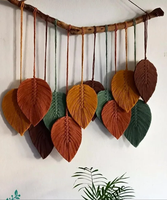 DYI Coton Coloré Macramé Feuille Tenture Murale-Boho Nursery Wall Decor-nouveau modèle de décoration murale art