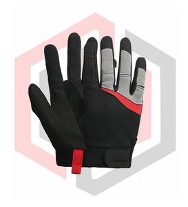 ถุงมือนิรภัยทำจากหนัง PU ส่วนประกอบโพลีเอสเตอร์กันลื่นขนาด13นิ้วสำหรับงานอุตสาหกรรมใช้ในสวน - Product Image 5