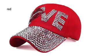 Casquette de baseball snapback en broderie 3D avec strass, 100% coton, décontractée, pour le sport en plein air, les voyages, en toile, avec découpe au laser - Product Image 5