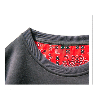 Stylish Men's <b>Slim</b> Fit Long Sleeve Fleece Sweatshirt 100% Cotton Eco-Friendly Activewear Hoodie with <b>Patches</b> for Winter - Product Image 5