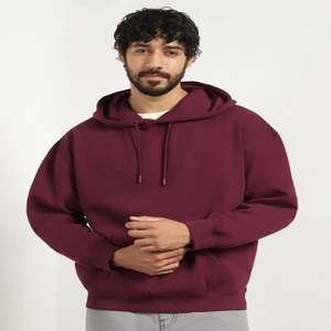 New Arrival Heavyweight 400 gsm Cotton Pullover <b>Hoodie</b> Custom Oversize Plus Size Fitness Sportswear for Men & Women - Product Image 1