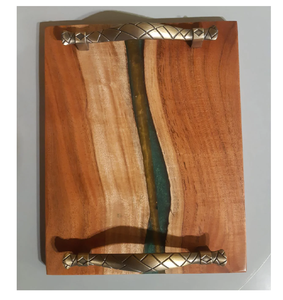 Plateaux en bois de résine, plateau de cuisine, plateau de luxe pour restaurants et hôtels, dernières pièces, plateau moderne d'excellente qualité - Product Image 2