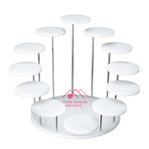 Soporte de pastel de metal decorativo para el hogar con tarifa al por mayor barata Soporte de pastel de metal decorativo para el hogar de lujo superventas - Product Image 5