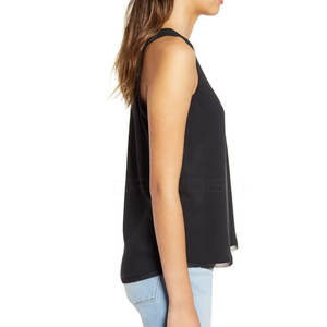 Ropa activa transpirable de secado rápido para mujer, camiseta sin mangas para gimnasio, ropa deportiva, camisetas sin mangas elegantes para mujer al mejor precio - Product Image 4