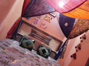 Boho Vintage King Size Canopy Curtains India Inspired Multi-<b>Bed</b> Bohemian Home Decor Mosquito Net <b>Tent</b> Camping Sari Saree <b>Beds</b> - Product Image 3