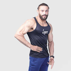 Haute qualité coton hommes T-shirts sans manches Sport chemise coupe carrée Muscle personnalisé Gym hommes Stringer côtelé débardeur hommes - Product Image 1