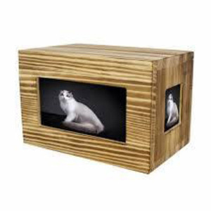 Urnes funéraires en bois de style américain moderne faites à la main urnes funéraires en gros pour les cendres de chat et de chien pour la commémoration des animaux de compagnie - Product Image 2