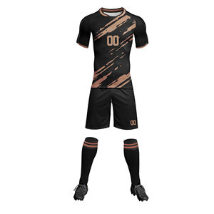 Ensemble d'uniformes de football personnalisés pour hommes, vêtements de sport d'entraînement avec chemises et hauts, maillot pour jeunes 100% polyester - Product Image 5