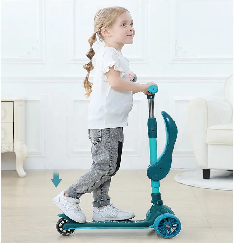 buy aluminum alloy baby kids kick child toy three wheels scooters scooter bike children 2022