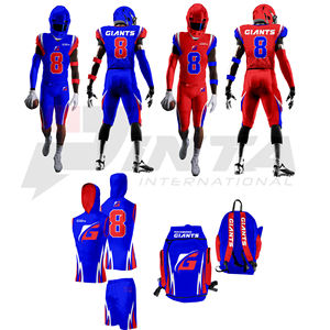 Uniformes personalizados de equipo de fútbol americano con logotipos bordados o impresos Diseño personalizado Sublimación Uniforme de fútbol americano - Product Image 1