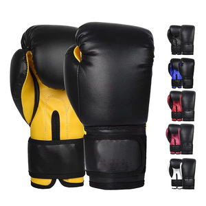 Guantes de Boxeo de Piel y PVC de Alta Calidad a Bajo Precio OEM 2026, Guantes de Boxeo con Velcro para Entrenamiento, la Mejor Calidad - Product Image 3