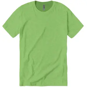 Camiseta de manga corta Unisex más vendida, camisetas Bella Canvas Apple Green, Camiseta de cuello redondo con estampado de logotipo personalizado